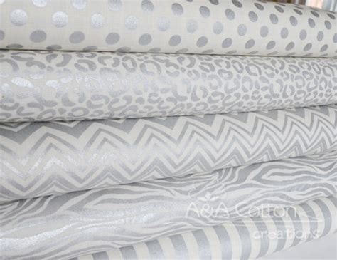 cotton fabric with metallic accents|silver metallic cotton quilting fabric.